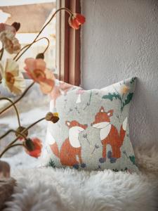 Ekelund Kuddfodral Rävar Multi 40x40cm