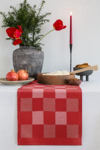 Ekelund Schack Bordslöpare Röd 35x110cm