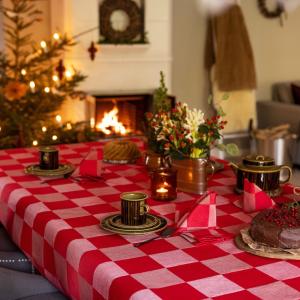 Ekelund Schack Servett Röd 35x35cm