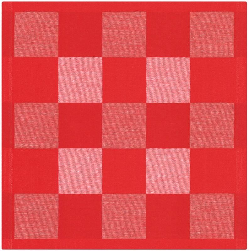 Ekelund Schack Servett Röd 35x35cm at lavanille