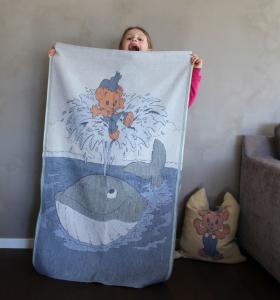 Ekelund Skattsökarfärden Babyfilt Blå 72x105cm