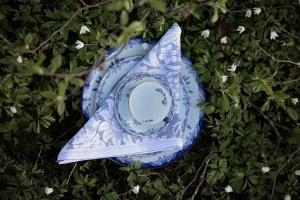 Ekelund Sunflower Servett Blå 50x50cm