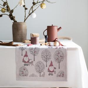 Ekelund Tomteliv Bordslöpare Röd 35x120cm