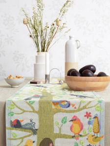 Ekelund Vårfåglar Bordslöpare Multi 35x120cm