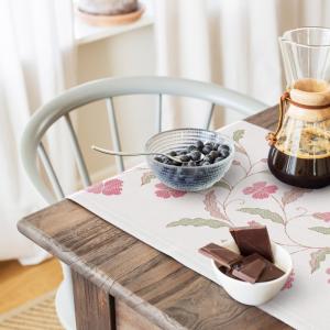 Ekelund Vindvallmo Bordslöpare Ljusröd 35x120cm