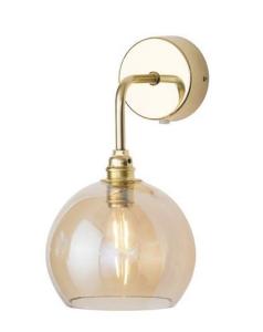 Vägglampa Glas Golden Smoke Ebb & Flow Rowan 15cm