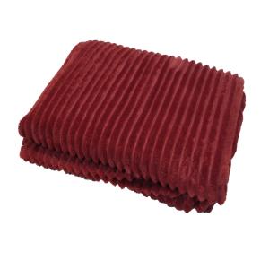 Fleecepläd Baloo Vinröd 130x170cm Nina Royal