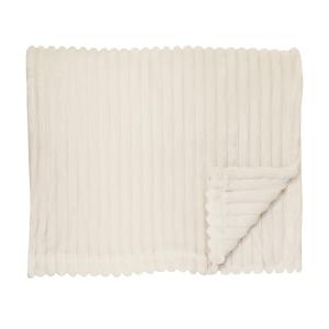 Fleecepläd Baloo Vit 130x170cm Nina Royal