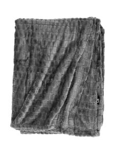 Fleecepläd Jaquard Grå 130x170cm Kosta Linnewäfveri
