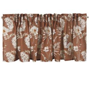 Fondaco Alexa Blommig Gardinkappa Cognac 55x250cm