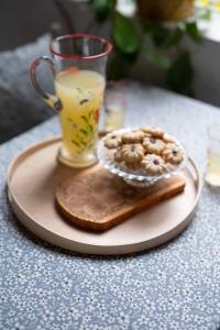 Fondaco Bordsduk Blå Lisen 140x250cm