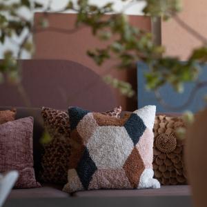 Fondaco Candy Kuddfodral Rosa 48x48cm