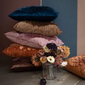 Kuddfodral Sammet Cilla Blå 47x47cm Fondaco