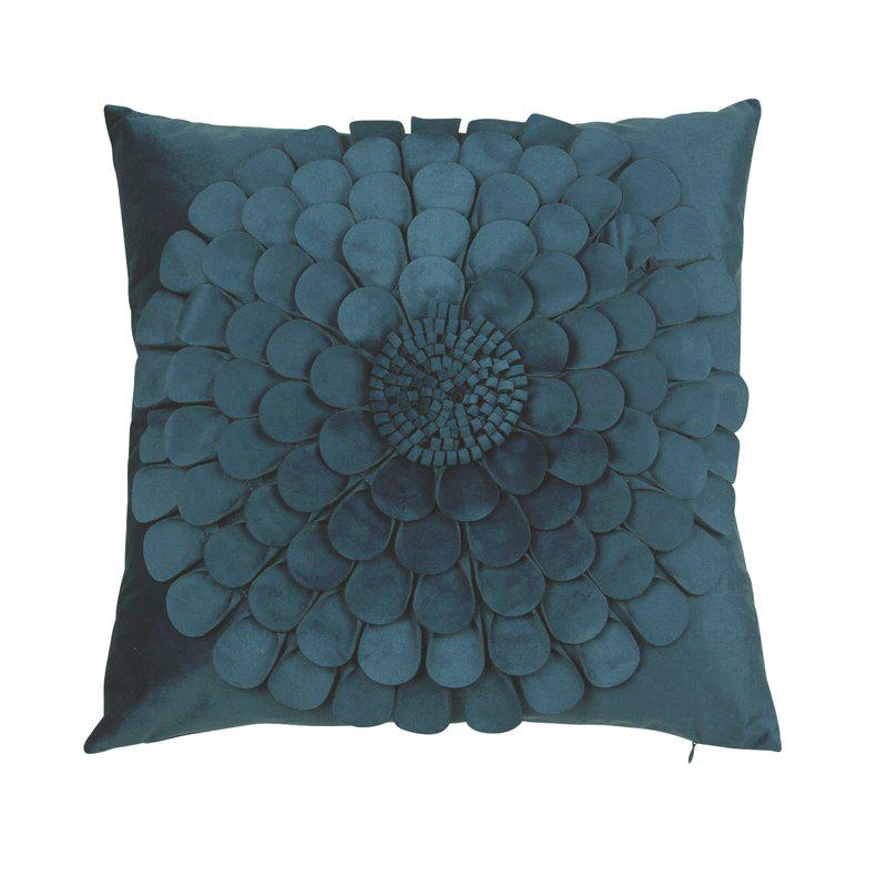 Kuddfodral Sammet Blå Fondaco Cilla 47x47cm at lavanille