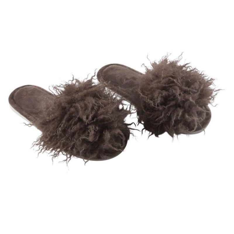 Fondaco Curly Tofflor Dam Brun 40/41 at lavanille