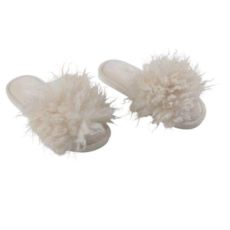Fondaco Curly Tofflor Dam Offwhite 40/41 at lavanille