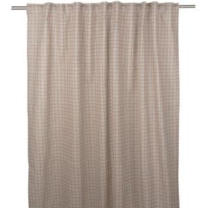 Fondaco Dora Gardin Lin/Röd 2-Pack 135x245cm