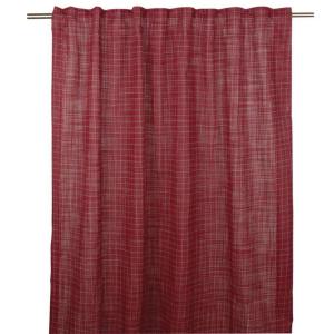 Fondaco Dora Gardin Röd/Lin 2-Pack 135x245cm