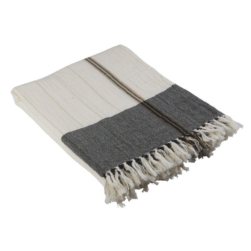 Fondaco Emil Pläd 130x170cm Svart at lavanille