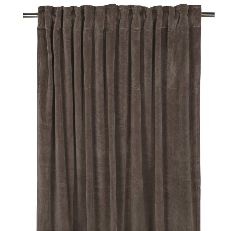 Sammetsgardin Brun Fondaco 2-Pack Esther 135x250cm at lavanille