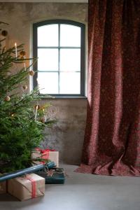 Gardin Röd Fondaco 2-Pack Ewa 120x250cm