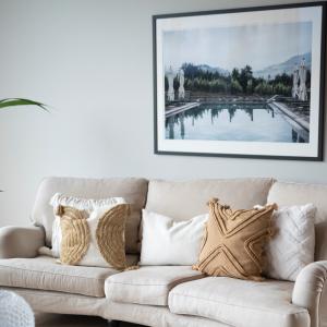 Fondaco Kosmo Kuddfodral Offwhite/Gul 48x48cm