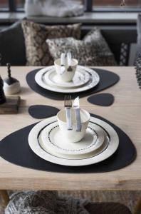 Bordstablett Svart Fondaco Lexie 6-Pack