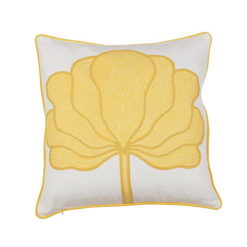 Fondaco Lotus Kuddfodral Gul 48x48cm at lavanille