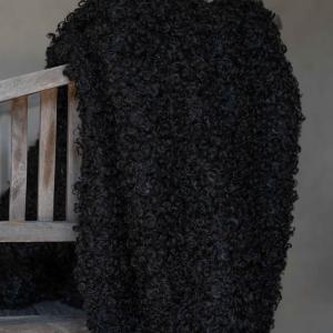 Fondaco Ludde Pläd 120x150cm Svart