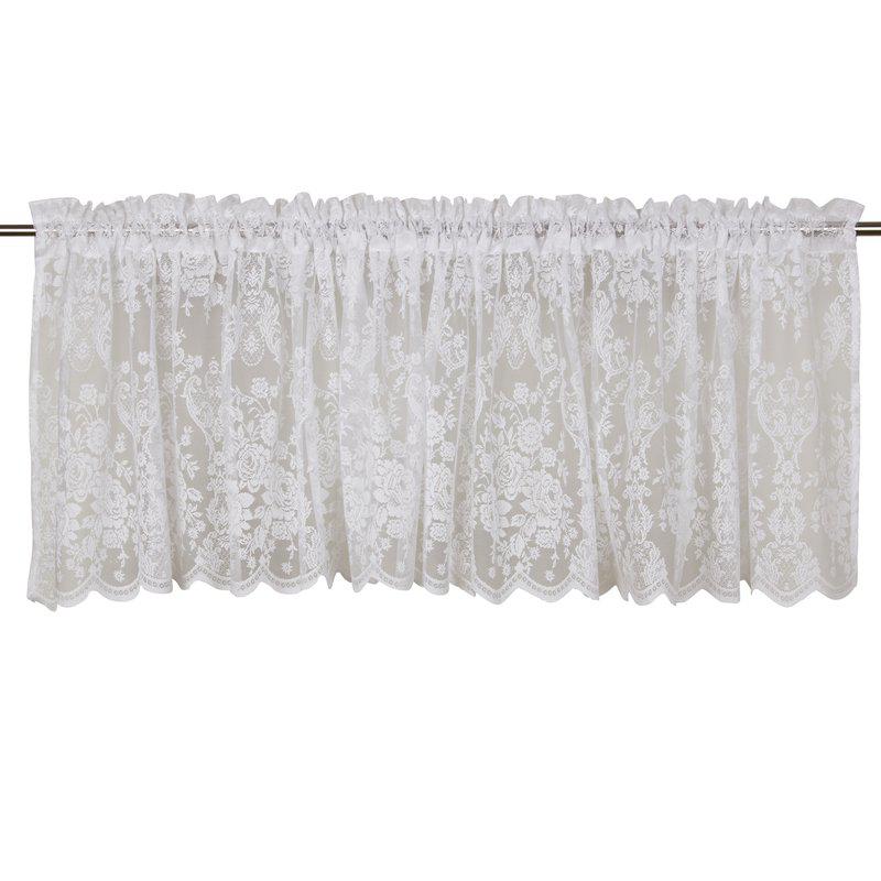 Gardinkappa Vit Fondaco Rosanna 55x250cm at lavanille