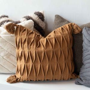 Kuddfodral Cognac 48x48cm Fondaco Soraya