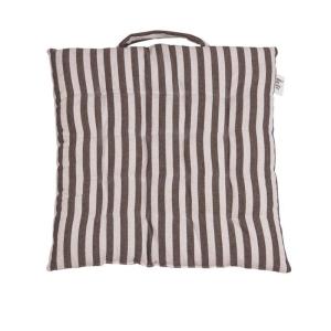 Sittdyna Randig Svea Brun 38x38cm Fondaco