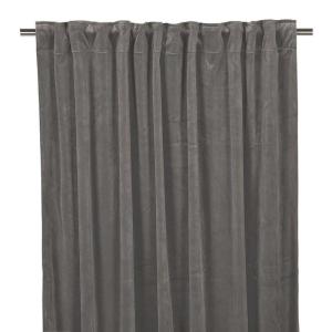 Sammetsgardin Grafitgrå Fondaco 2-Pack Velvet 140x280cm