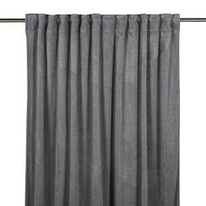 Sammetsgardin Ljusgrå Fondaco 2-Pack Velvet 140x280cm