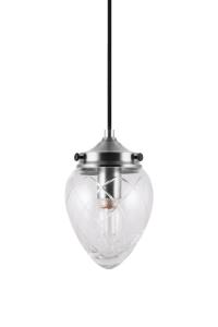 Fönsterlampa Pendel Glas Antikstål Globen Lighting Juni 11