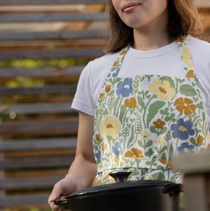 Förkläde Almedahls Fauna Gulgrön 68x83cm