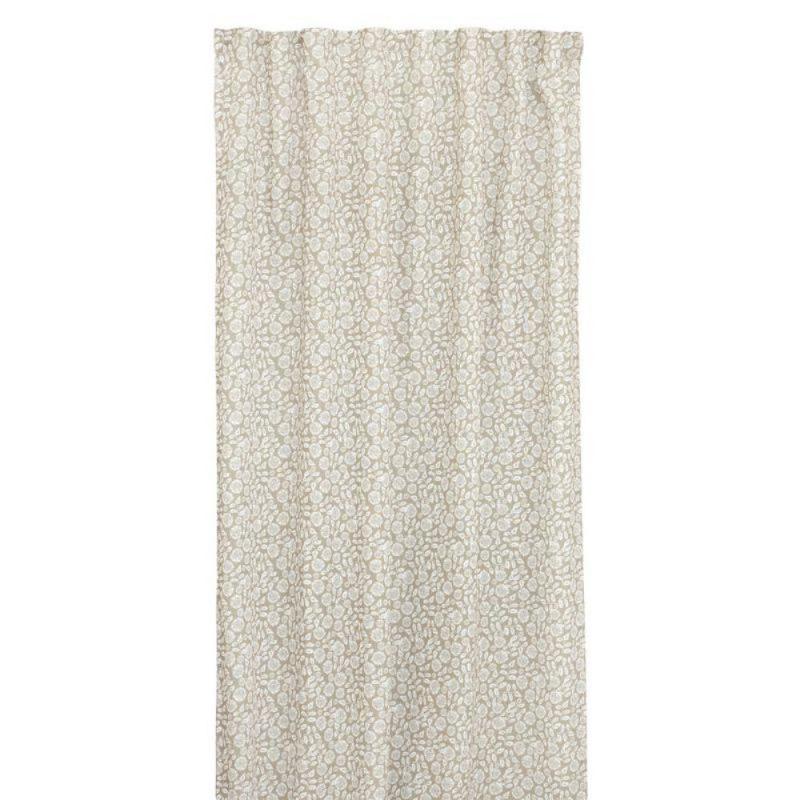 Gardin Beige/Vit Jakobsdals 2-Pack Fiora 140x240cm at lavanille