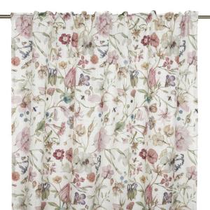 Gardin Blommig Alma Offwhite 135x250cm 2-Pack Fondaco