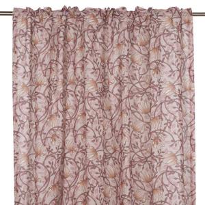 Gardin Blommig Emma Rosa 135x250cm 2-Pack Fondaco