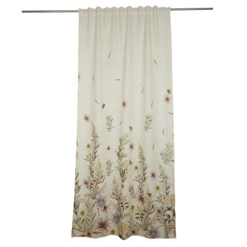 Gardin Blommig Flora Multi 135x250cm 2-Pack Fondaco at lavanille