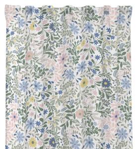 Gardin Blommig Redlunds Backa Vit/Pastell 2-Pack 140x250cm