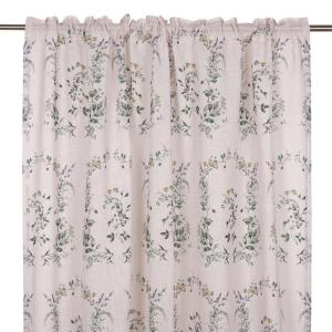 Gardin Blommig Smultron Rosa 140x250cm 2-Pack Fondaco