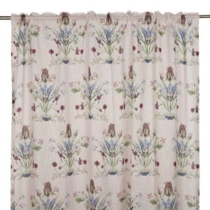 Gardin Blommig Vendela Rosa 140x250cm 2-Pack Fondaco