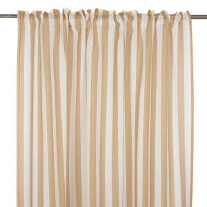 Gardin Disa Randig Gul 135x280cm 2-Pack Fondaco