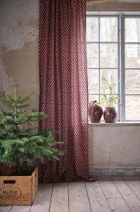 Gardin Fondaco Tess Vinröd 120x250cm 2-Pack