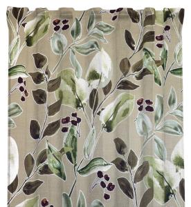 Gardin Odessa Mullvad/Grön 2-Pack 140x250cm Redlunds