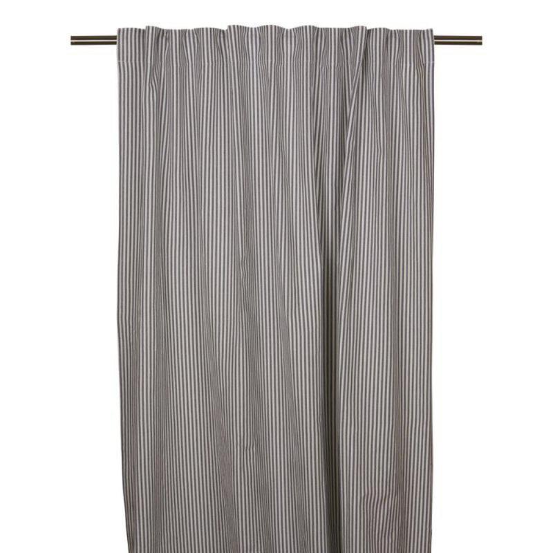 Gardin Oskar Randig Grå 140x250cm 2-Pack Fondaco at lavanille