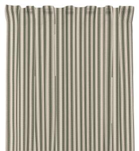 Gardin Randig Mörkgrön 2-Pack Redlunds Anna 140x250cm