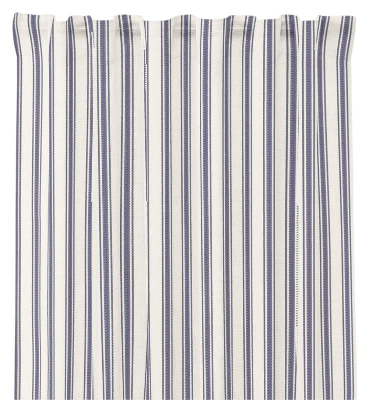 Gardin Randig Redlunds Madicken Blå 2-Pack 140x250cm at lavanille