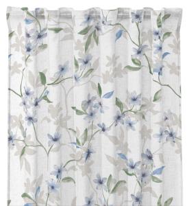 Gardin Blommig Redlunds Gertrud Blå Multiband 2-Pack 140x250cm